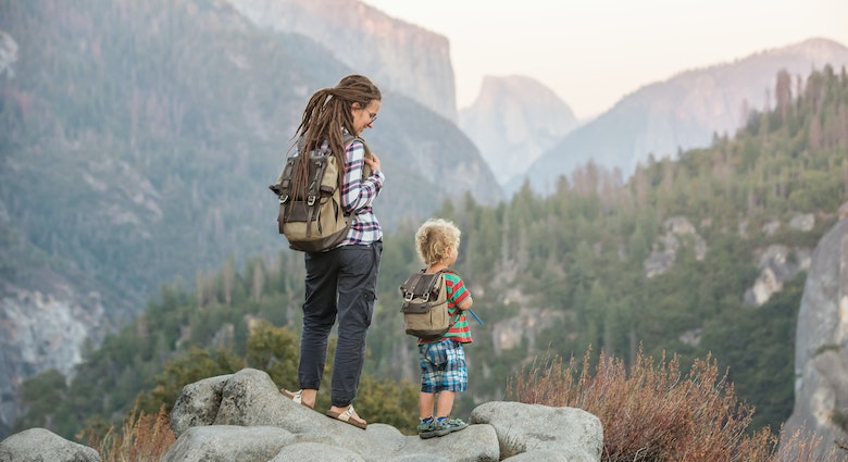 Mother with son visit Yosemite national park in California; Shutterstock ID 1302467035; your: Claire N; gl: 60505; netsuite: Online ed; full: Yosemite with kids
1302467035